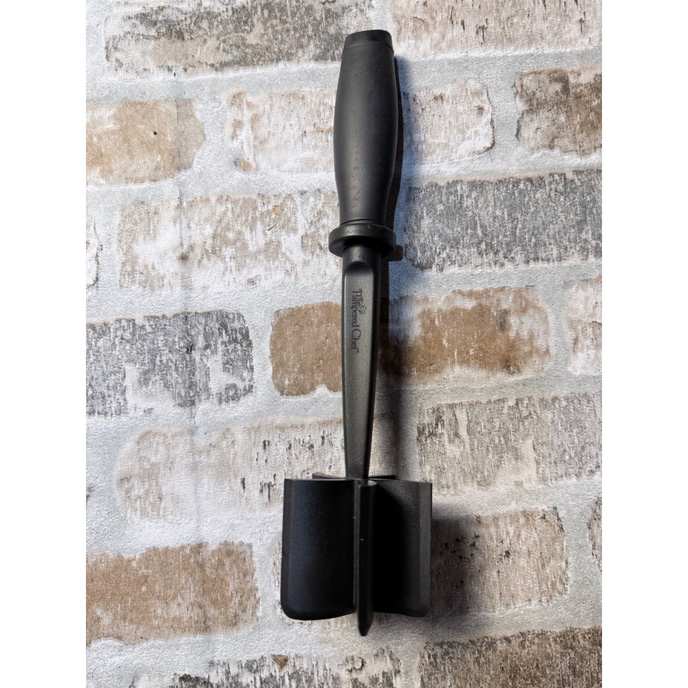 The Pampered Chef Mix N Chop Black Ground Meat Chopper Masher Tool 2583
